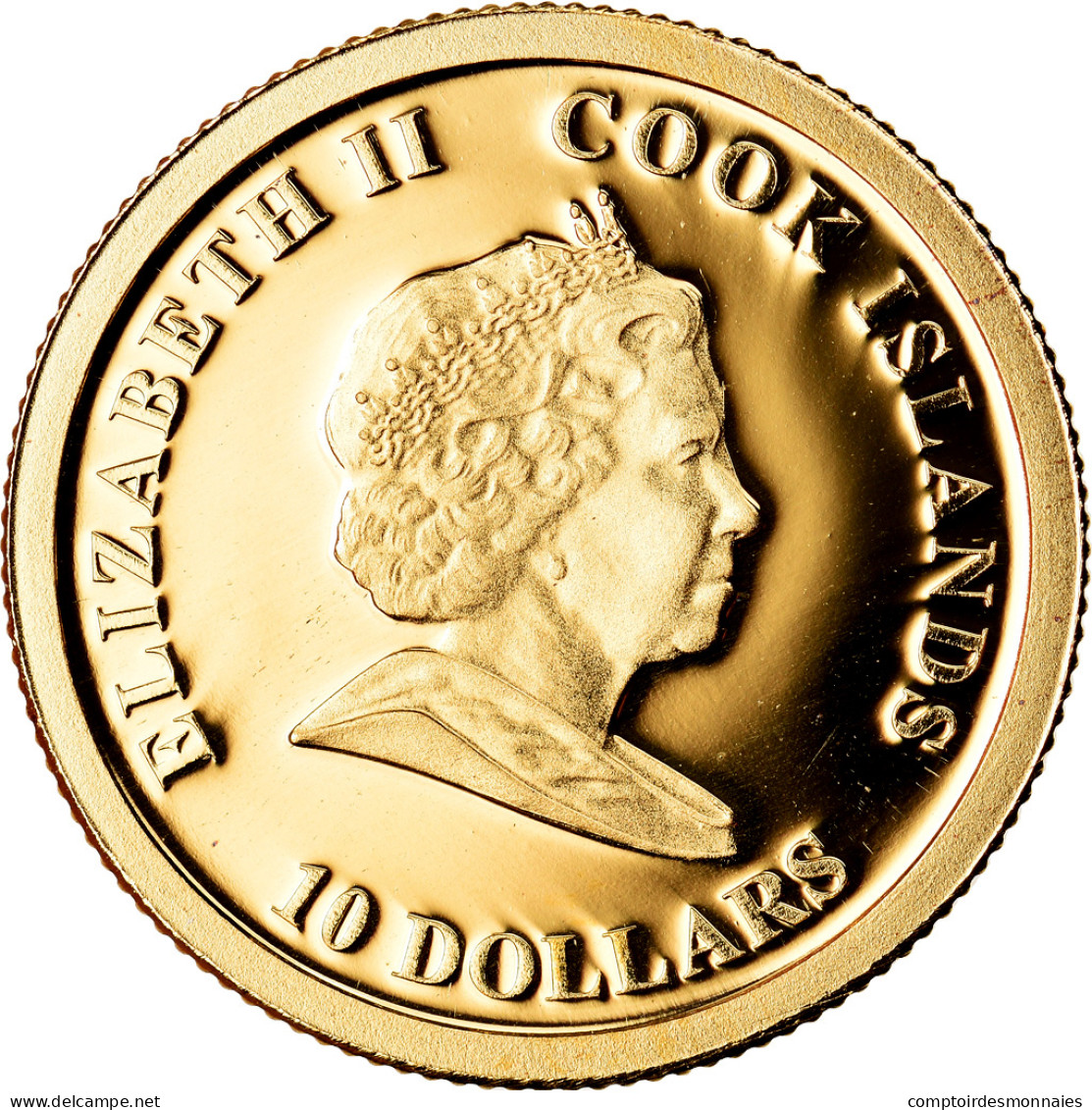 Monnaie, Îles Cook, Elizabeth II, Barack Obama, 10 Dollars, 2010, CIT, BE, FDC - Islas Cook