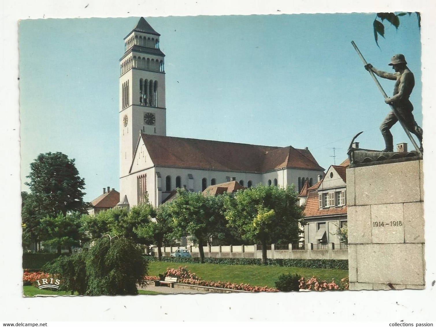 Cp , Allemagne , KEHL ,  Die Kirche ,l'église ,  Vierge , Ed. La Cigogne - Kehl