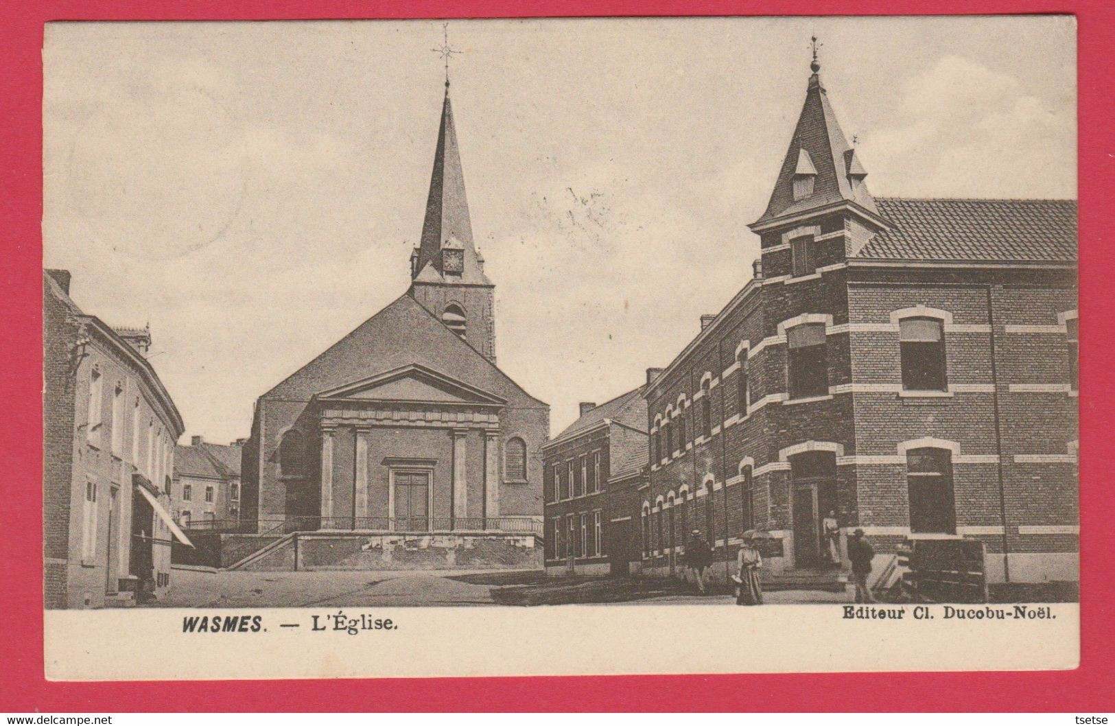 Wasmes - L'Eglise - 1906 ( Voir Verso ) - Colfontaine