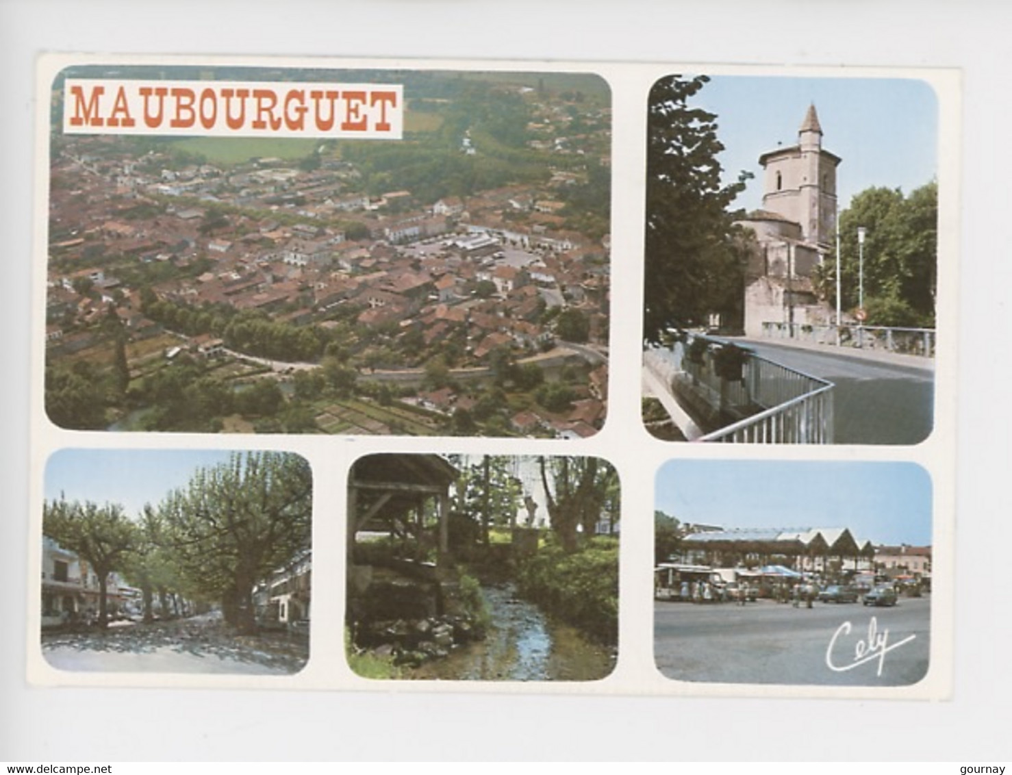 Maubourguet, Vue Générale, église, Allées Larbanes, Lavoir, Marché (multivues Cely) - Maubourguet