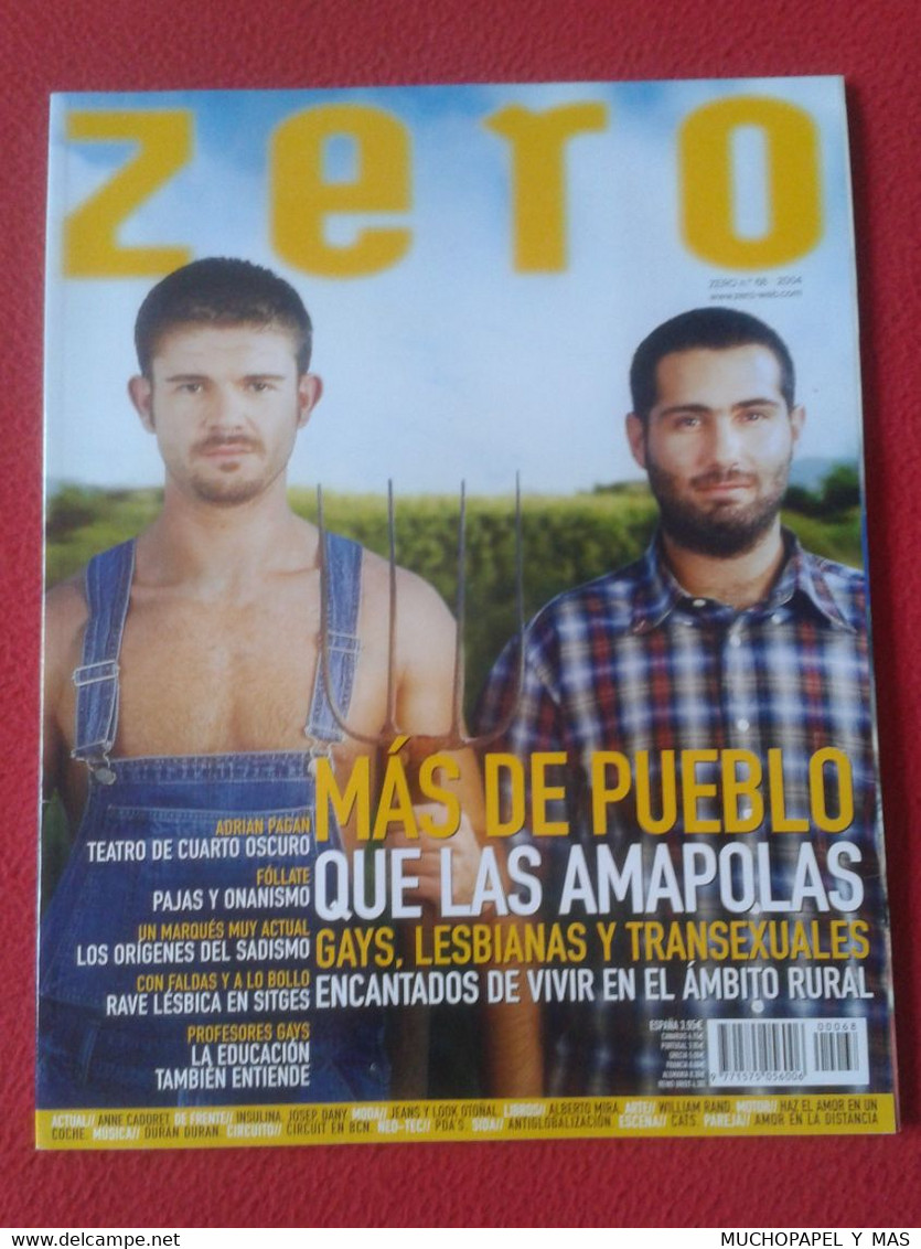 SPAIN REVISTA MAGAZINE ZERO TEMÁTICA GAY HOMOSEXUAL LESBIANAS TRANSEXUAL LGTBI HOMBRES MUJERES Nº 68 2004 VER FOTO...... - [3] 1991-Hoy