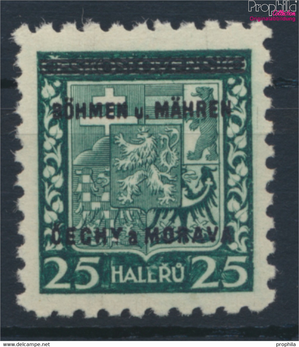Böhmen Und Mähren 4 Postfrisch 1939 Aufdruckausgabe (9482440 - Ungebraucht