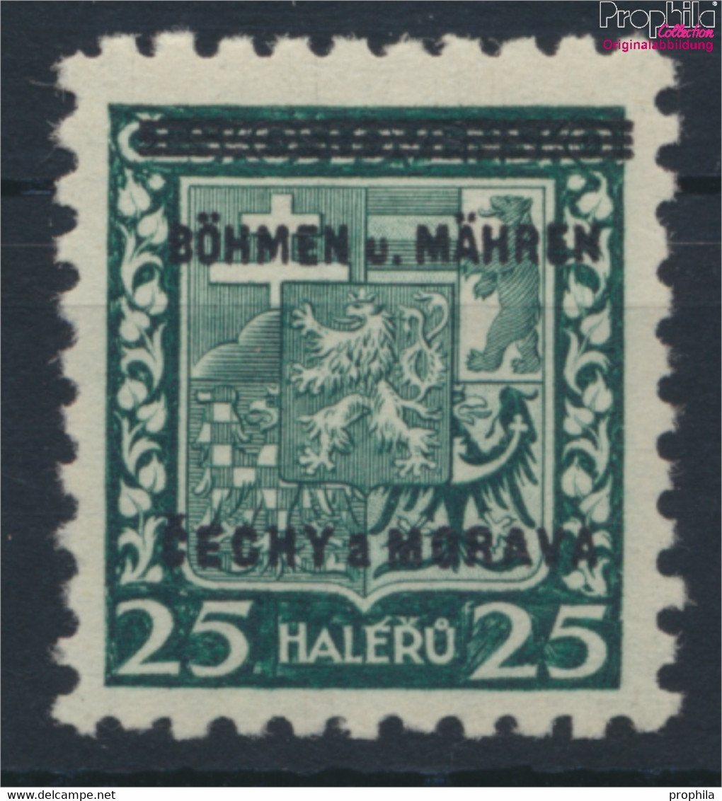 Böhmen Und Mähren 4 Postfrisch 1939 Aufdruckausgabe (9482441 - Ungebraucht