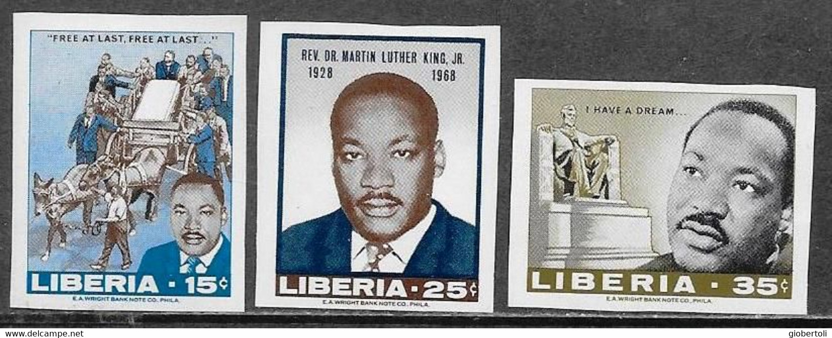 Liberia/Libéria: Non Dentellato, Imperfored, Non Dentelé, Martin Luther King - Martin Luther King