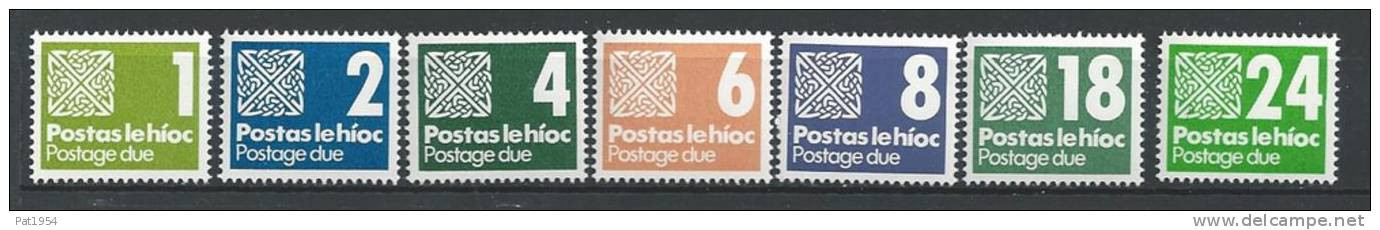 Irlande 1980 Taxe N°25/31 - Timbres-taxe