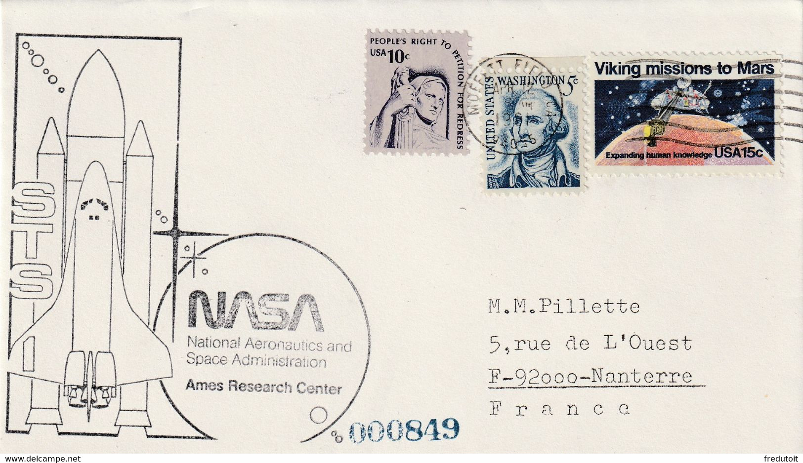 LETTRE - ESPACE - 12/04/1981 - Nasa - United States