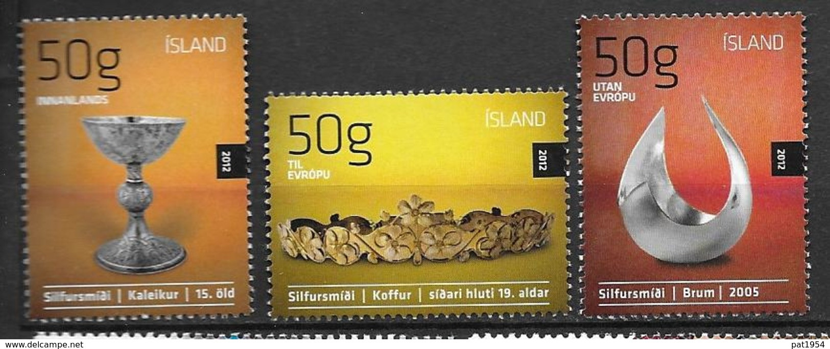 Islande 2012, N°1267/1269 Neufs Artisanat - Unused Stamps