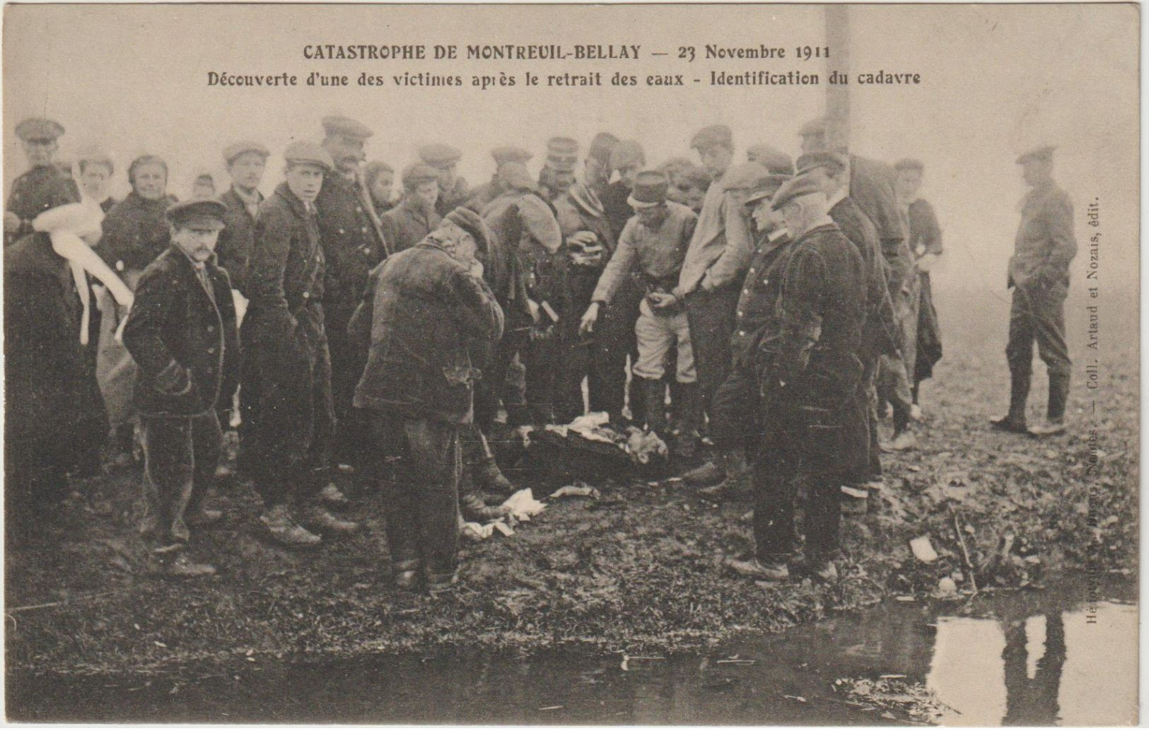 CPA  49  MONTREUIL BELLAY CATASTROPHE  21 NOVEMBRE 1911  -- 2 - Montreuil Bellay