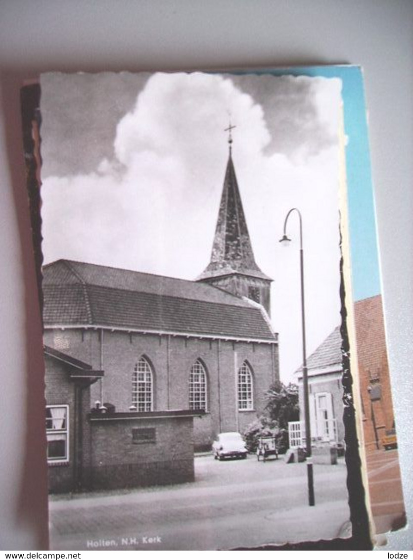 Nederland Holland Pays Bas Holten Met NH Kerk Oude Auto En Bakfiets - Holten