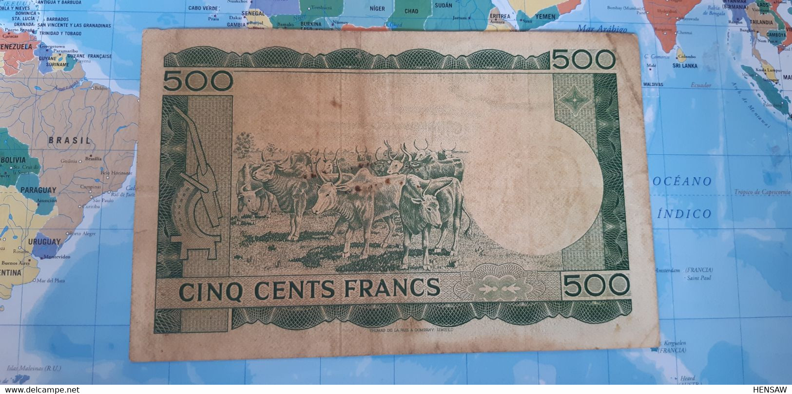 MALI 500 FRANCS 1967 P8 USED - Mali