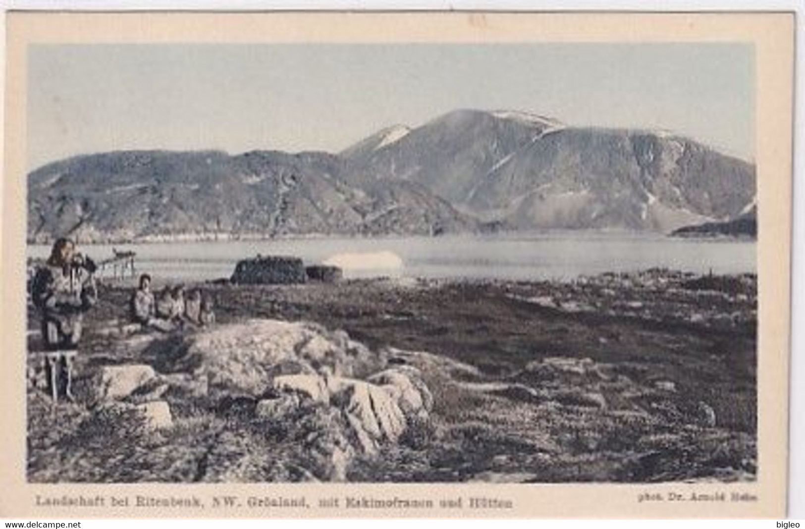 Grönland - Bei Ritenbank - Landschaft Mit Eskimofrauen & Hütten - Phot.Dr.Heim         (A-278-200713) - Greenland