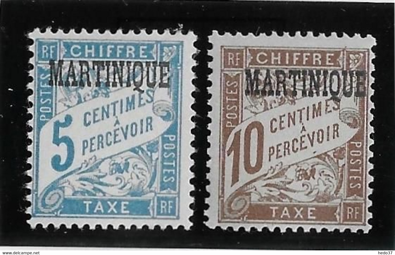 Martinique Taxe N°1/2 - Neuf ** Sans Charnière - TB - Timbres-taxe