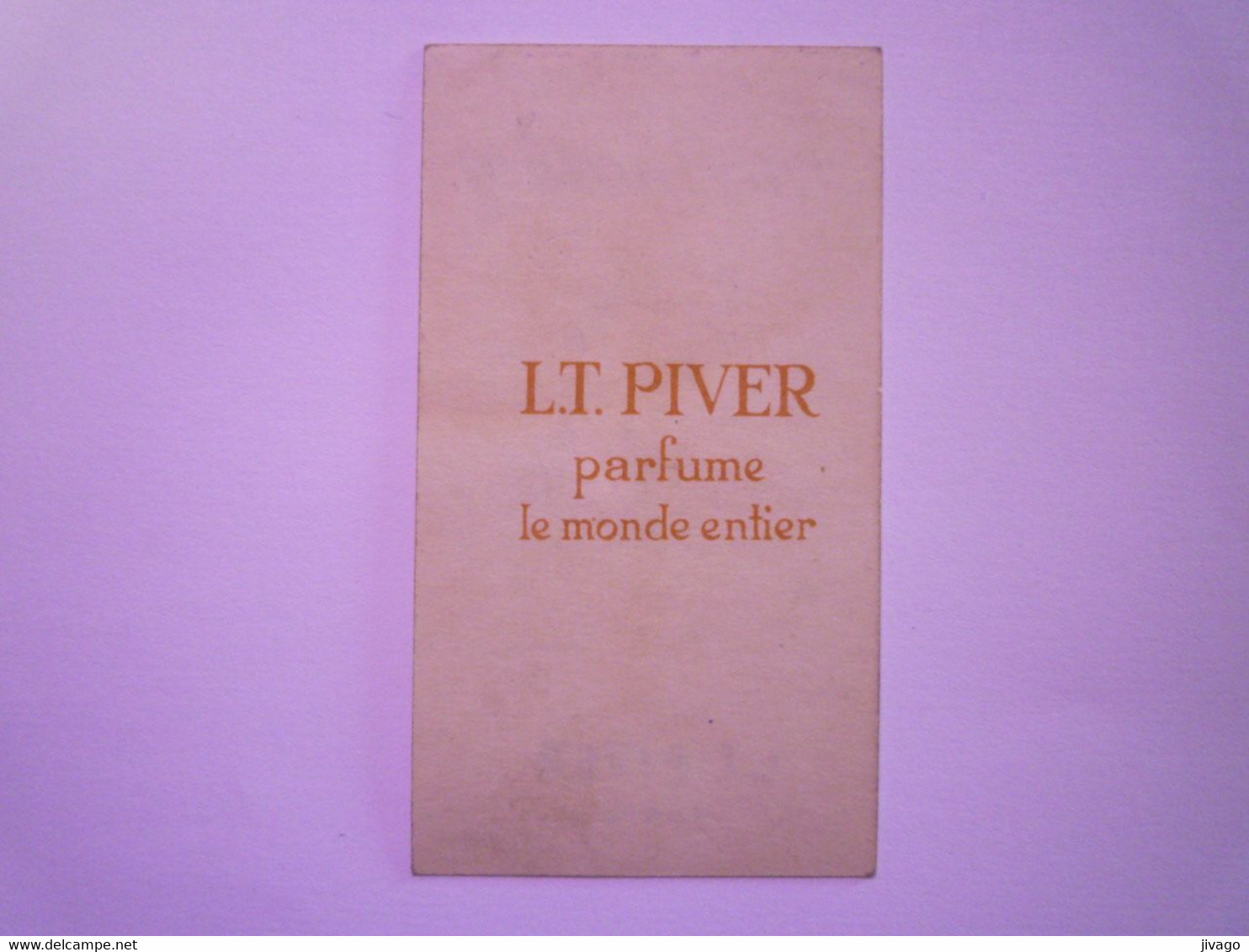 2020 - 8180  CARTE Parfumée  "INCLINATION"  L.T. PIVER  Paris   XXX - Ohne Zuordnung