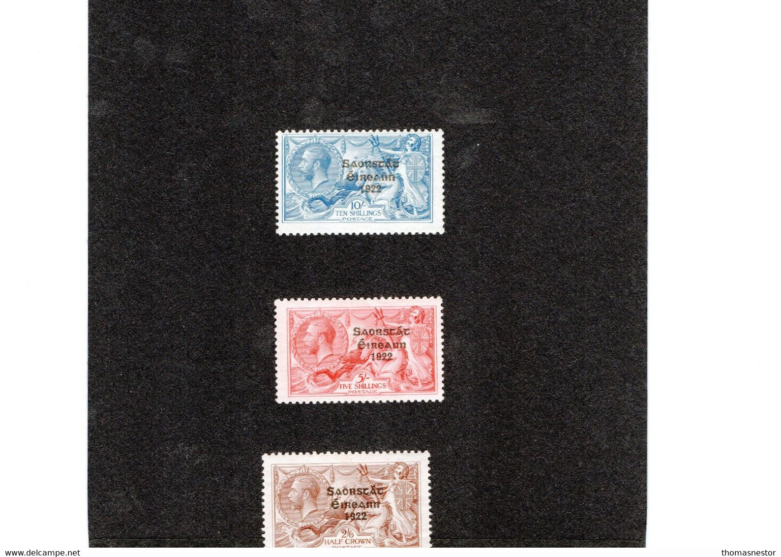 1925 Narrow Date Overprint Set Of 3 2/6 , 5/ And 10/ - Unused Stamps
