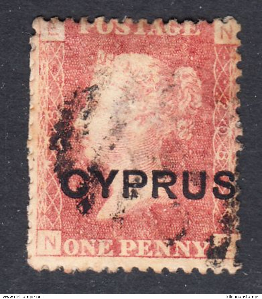 Cyprus 1880 Cancelled, Plate 208, Sc# 2,SG 2 - Cipro (...-1960)