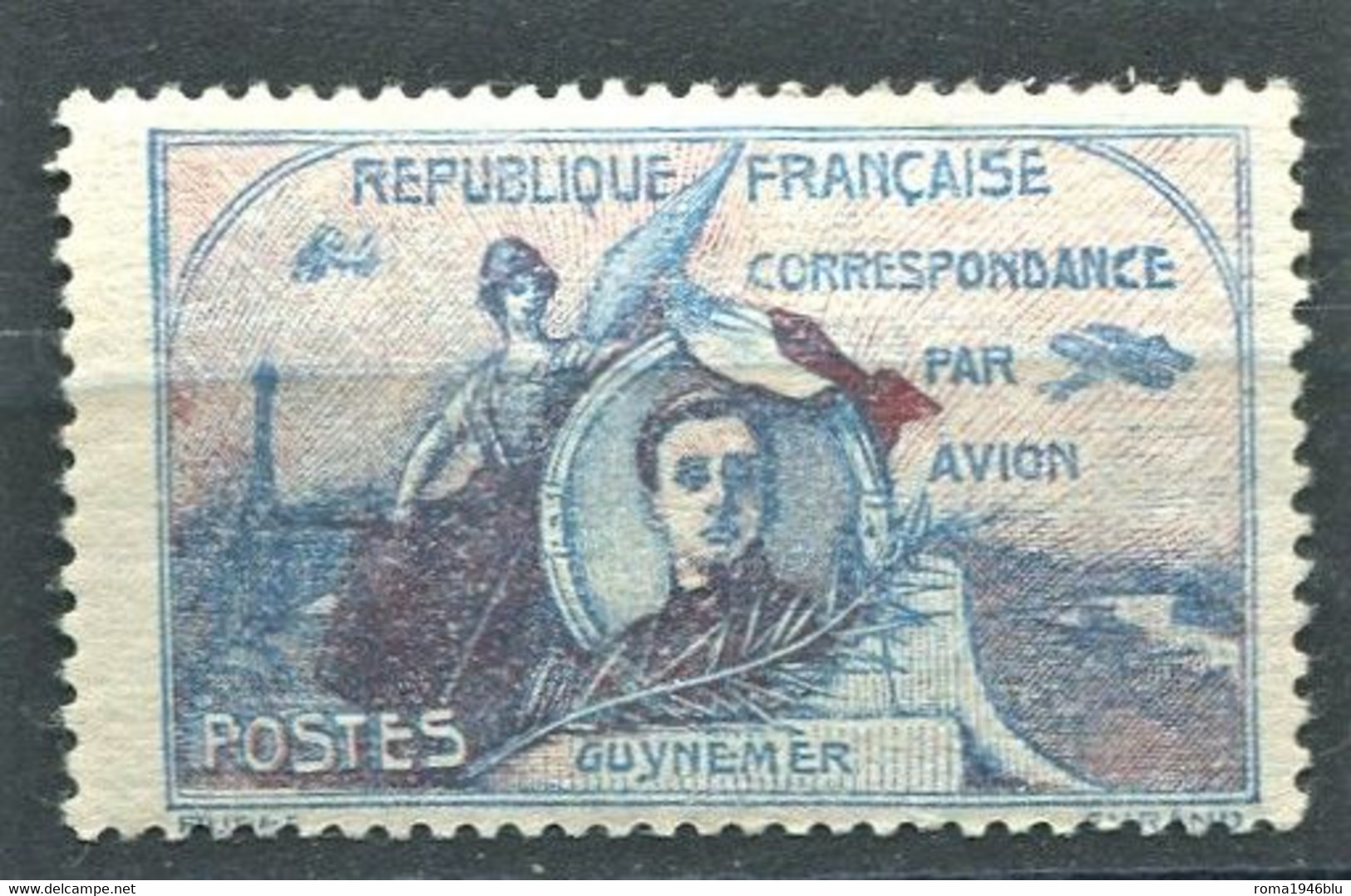 REPUBLIQUE FRANCAISE 1918 CORRESPONDANCE PAR AVION - Erinofilia