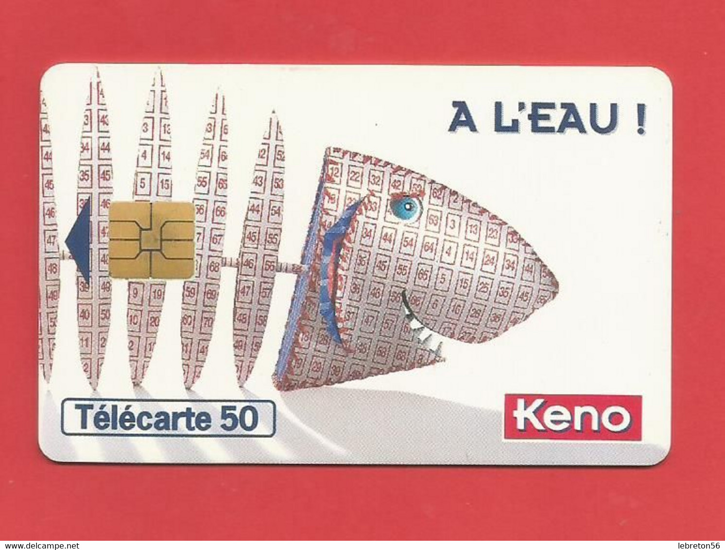 TELECARTE 50  U TIRAGE 1000 000 EX.KENO  ---- X 2 Scan - Spelletjes