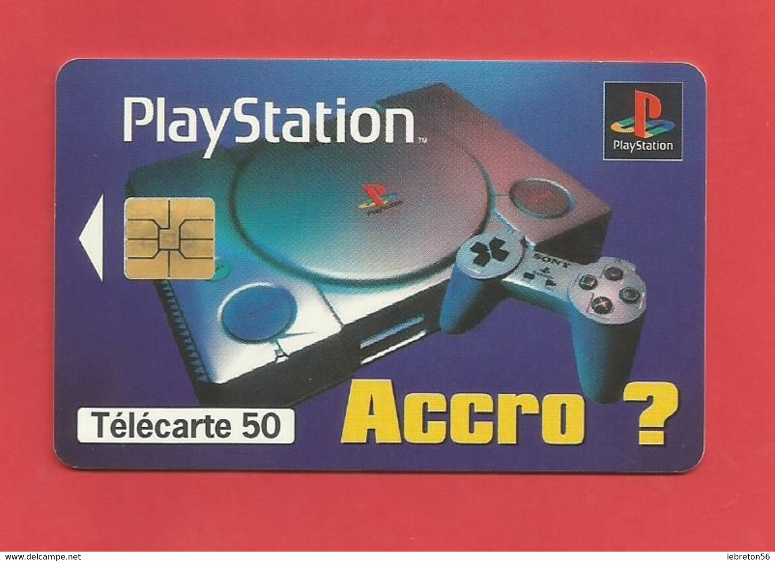 TELECARTE 50  U TIRAGE 2000 000 EX.PlayStation  ---- X 2 Scan - Spelletjes