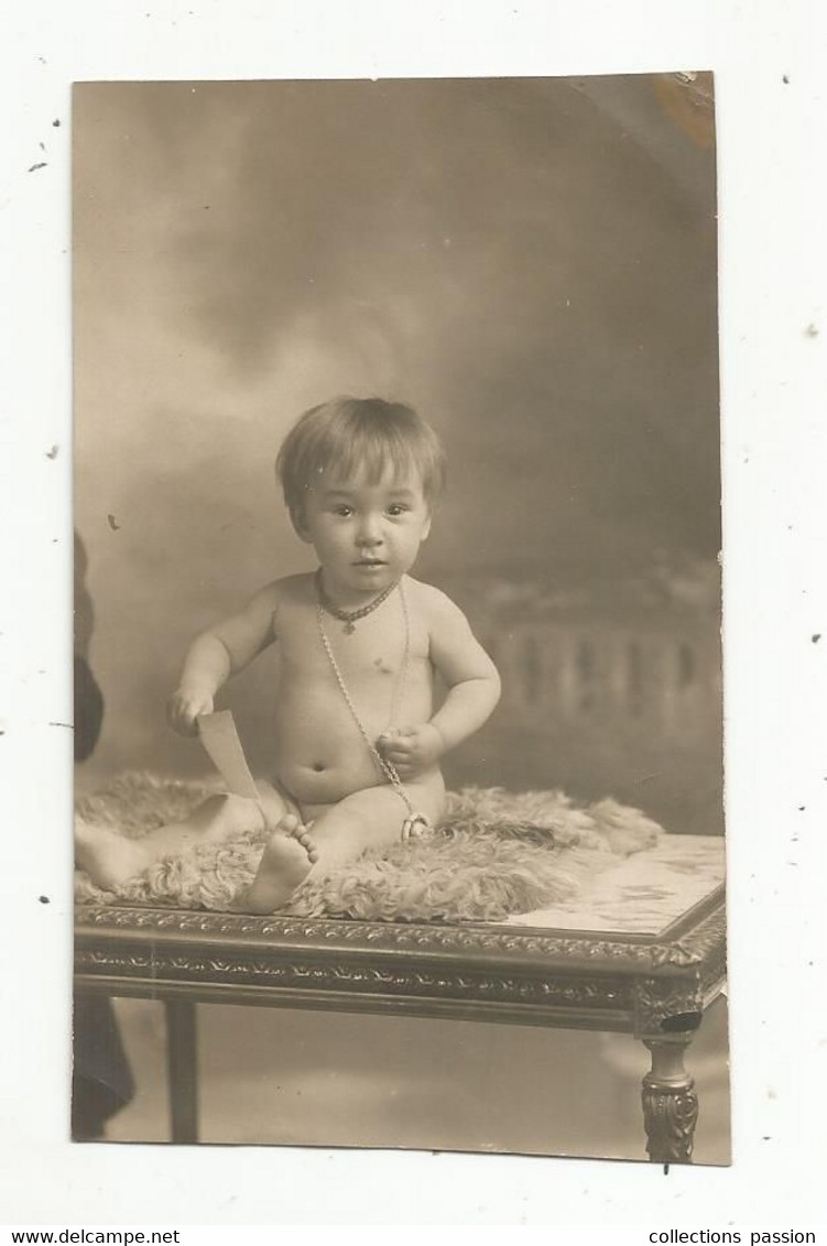 Photographie , Enfant , Bébé ,1929 ,105 X 60 Mm - Unclassified