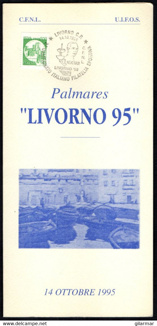 FENCING - ITALIA LIVORNO 1995 - CAMPIONATO ITALIANO FILATELIA SPORTIVA - OLYMPIC WINNER NEDO NADI - PALMARES FOLDER - Summer 1920: Antwerp