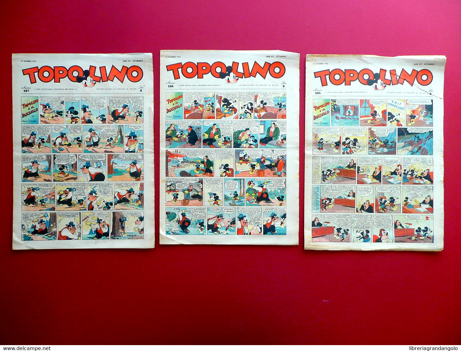 Topolino Settimanale Anno XV 1946 Annata Completa 52 Numeri Walt Disney - Otros & Sin Clasificación