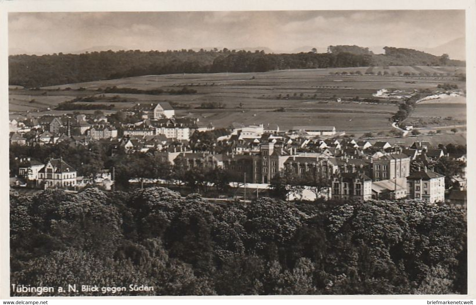 Bizone / 1949 / Mi. 105 EF Auf AK Stegstempel "TUEBINGEN" In Die Schweiz (C188) - Otros & Sin Clasificación