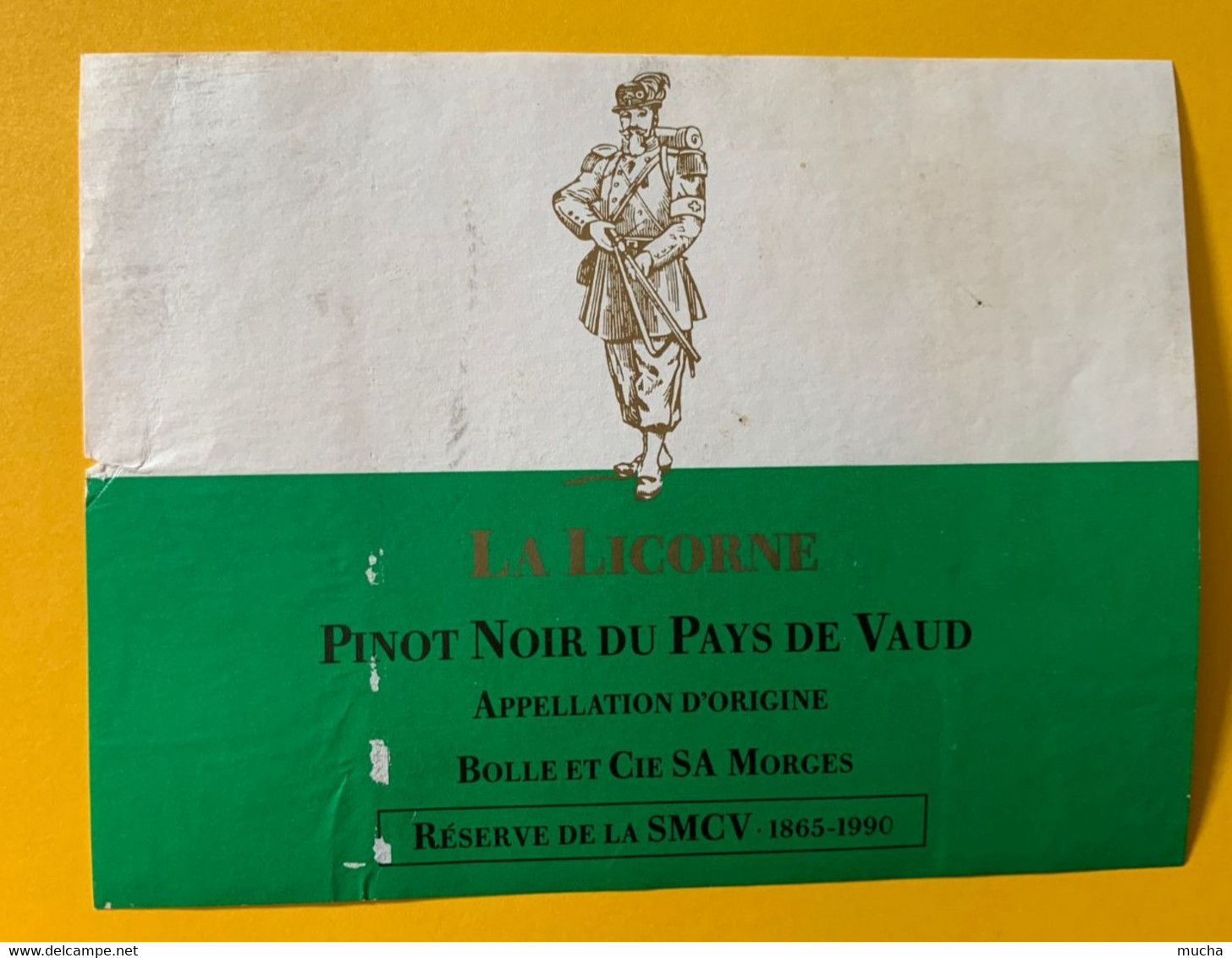 16626 - La Licorne Pinot Noir Réserve Société Militaire Des Carabiniers Vaudois  1865 -1990 - Militär