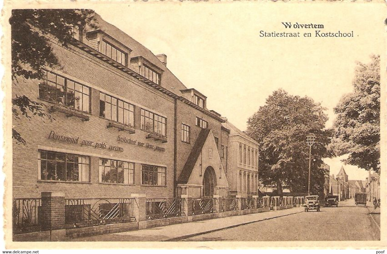 Wolverthem / Wolvertem : Statiestraat En Kostschool 1951 - Meise