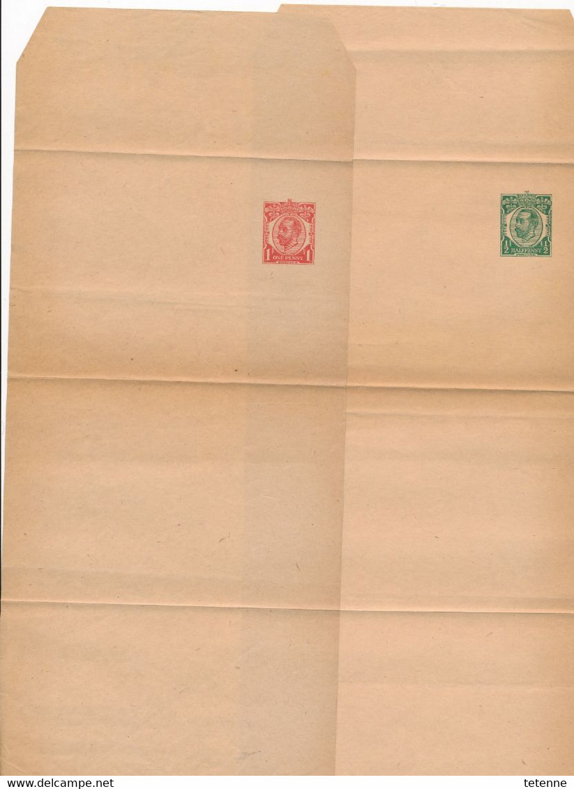 2 Entier Postaux Bande De Papier   Grande Bretagne Großbritannien Britain, Entier Postal  United Kingdom - Sonstige & Ohne Zuordnung