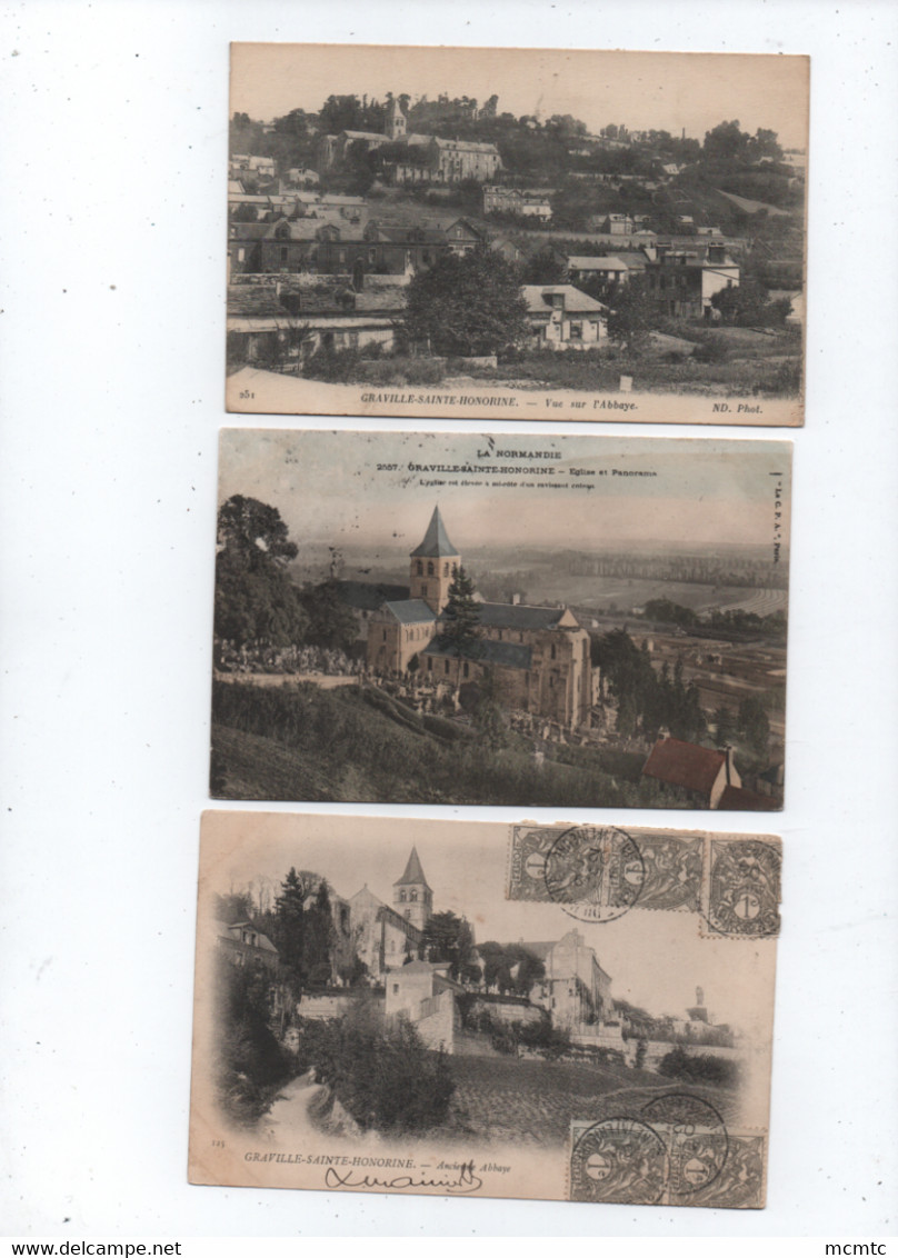 3 Cartes  -  Graville Sainte Honorine  -  Calvados - Graville