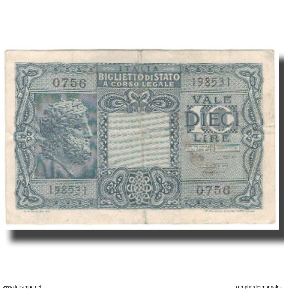 Billet, Italie, 10 Lire, KM:32a, TB - Regno D'Italia – 10 Lire