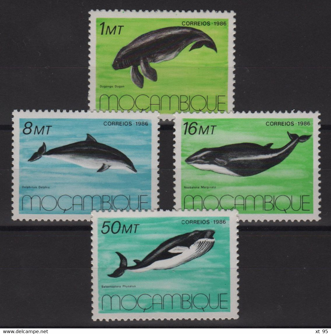 Mozambique - N°1037 à 1040 - Faune - Mammiferes Marins - Cote 11€ - ** Neufs Sans Charniere - Mozambique