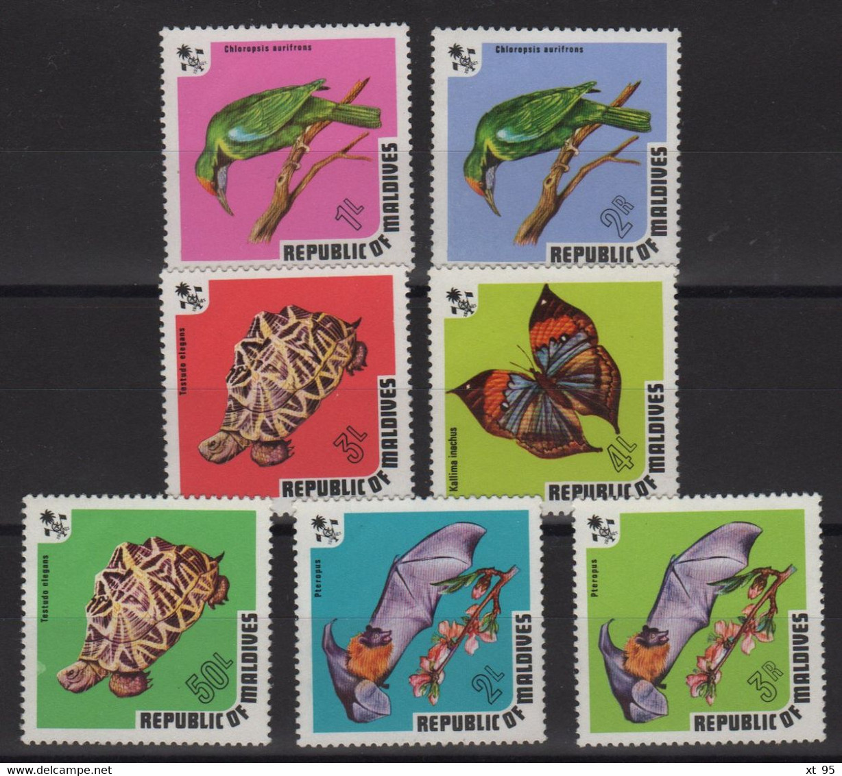 Maldives - N°429 à 435 - Faune - Cote 11.50€ - * Neufs Avec Trace De Charniere - Maldives (1965-...)