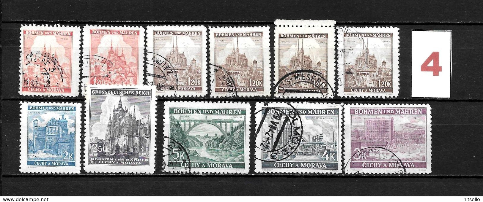 LOTE 2148  /// BOHEMIA Y MORAVIA LOTE  ¡¡¡ OFERTA - LIQUIDATION - JE LIQUIDE !!! - Used Stamps