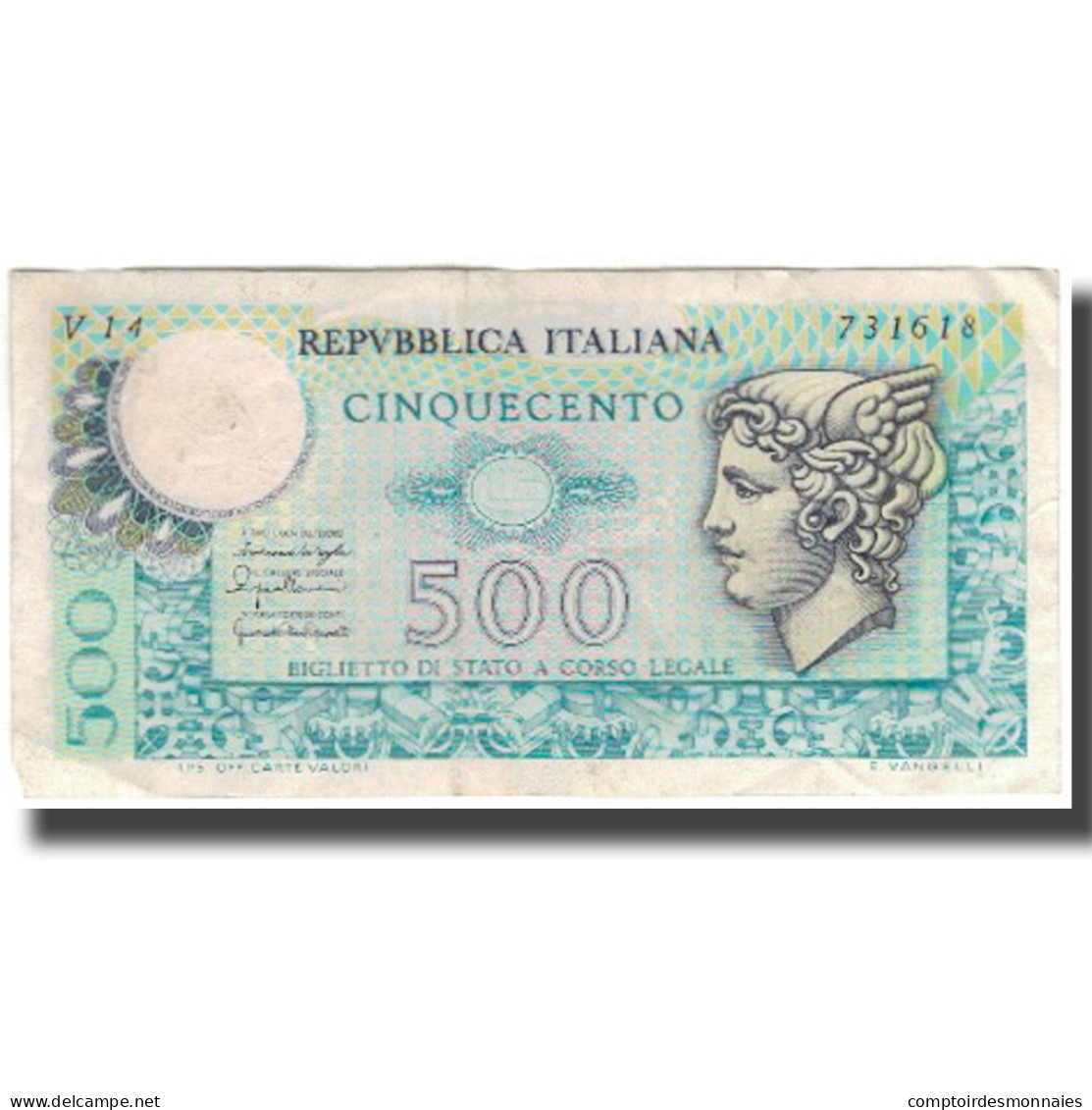 Billet, Italie, 500 Lire, KM:95, TB+ - 500 Lire