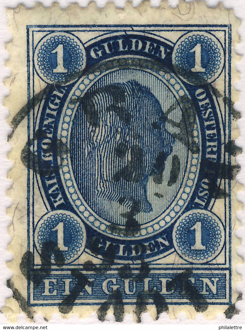 AUTRICHE / AUSTRIA - 1893 1 Gulden BLUE Mi.61 Oblitéré / Used "GRAZ / STADT" - Oblitérés
