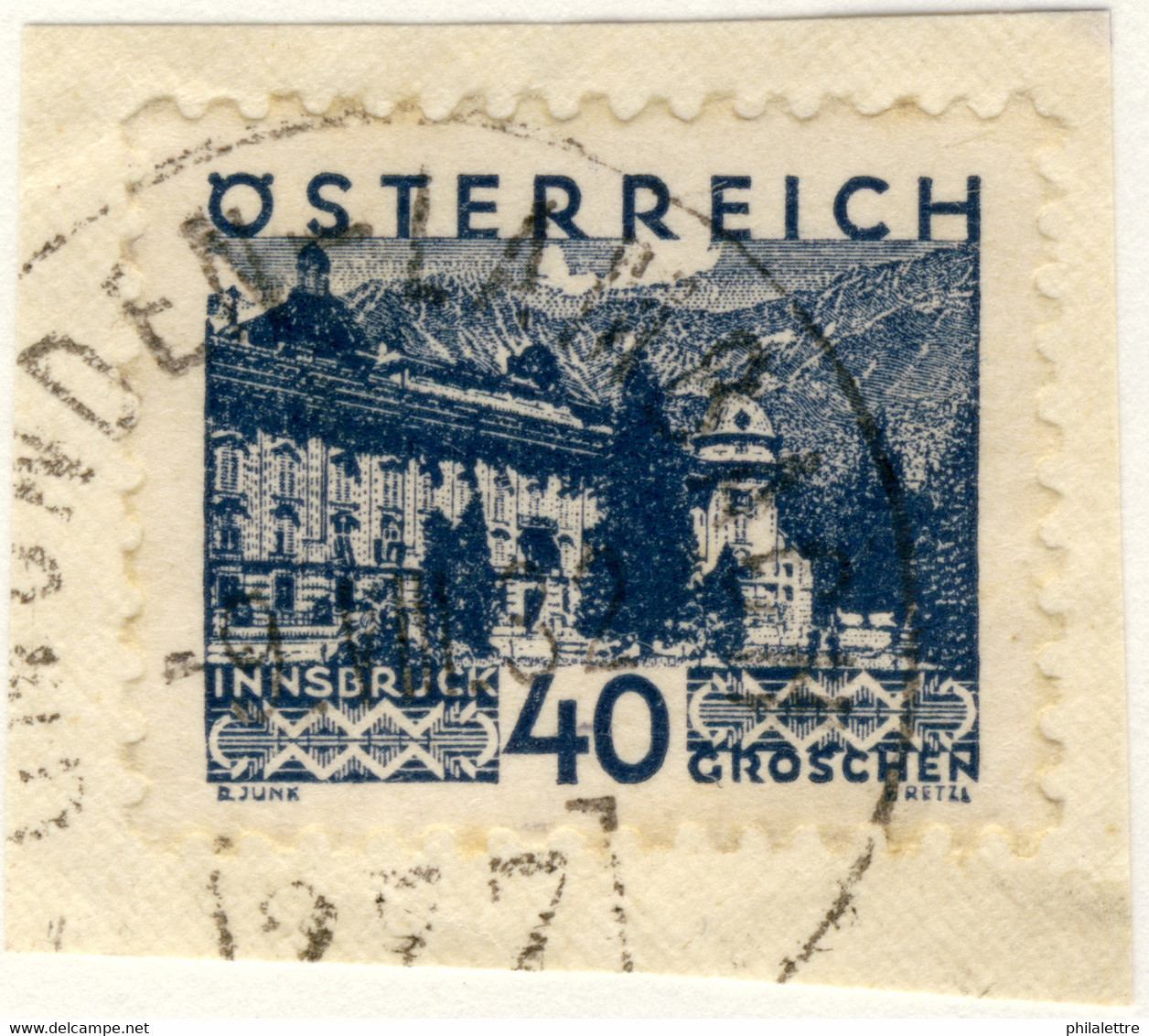 AUTRICHE / ÖSTERREICH 1932 GMÜNDEN-LAMBACH Nr.277 Bahnpoststempel On Mi.538 - Gebraucht