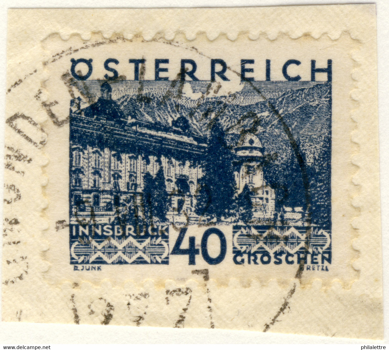 AUTRICHE / ÖSTERREICH 1932 GMÜNDEN-LAMBACH Nr.277 Bahnpoststempel On Mi.538 - Used Stamps