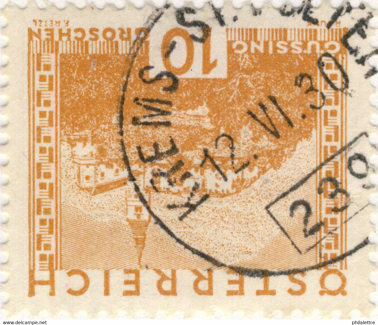 AUTRICHE / ÖSTERREICH 1930 KREMS-St.PÖLTEN Nr.239 Bahnpoststempel On Mi.498 - Gebraucht