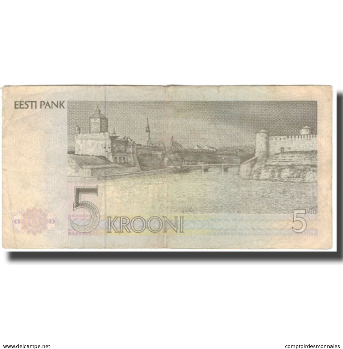 Billet, Estonia, 5 Krooni, 1992, 1992, KM:71b, B+ - Estonia