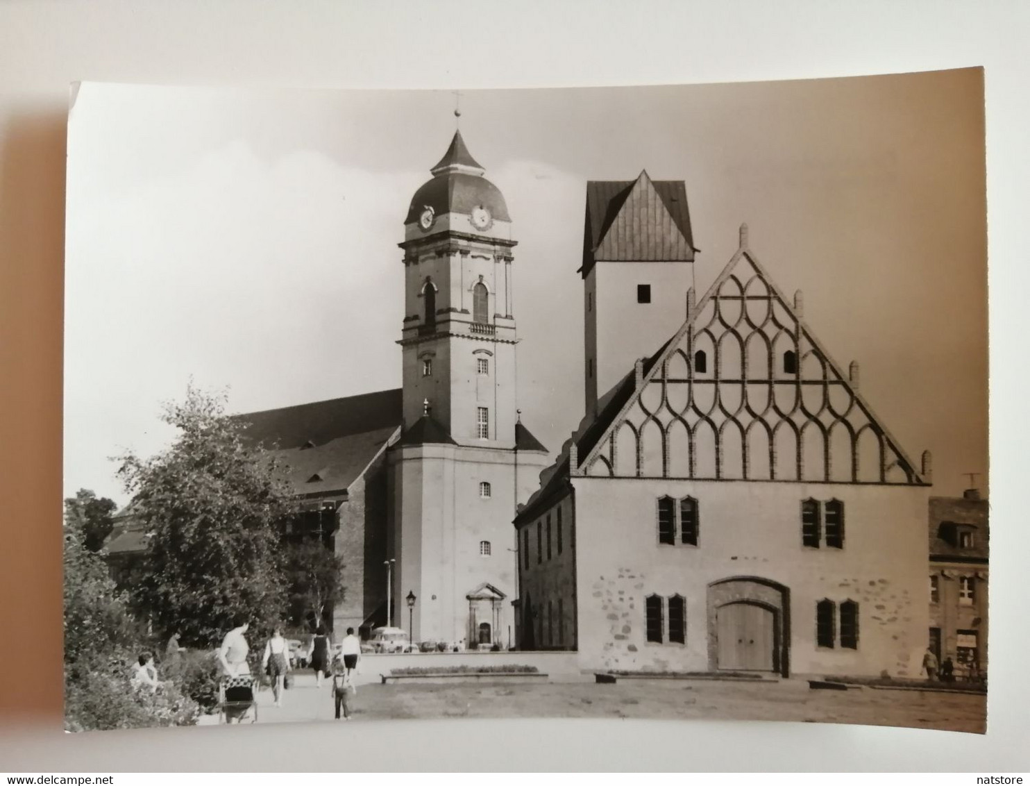 1972..GERMANY..  VINTAGE  POSTCARD..FURSTENWALDE/SPREE..RATHAUS UND DOM - Fuerstenwalde