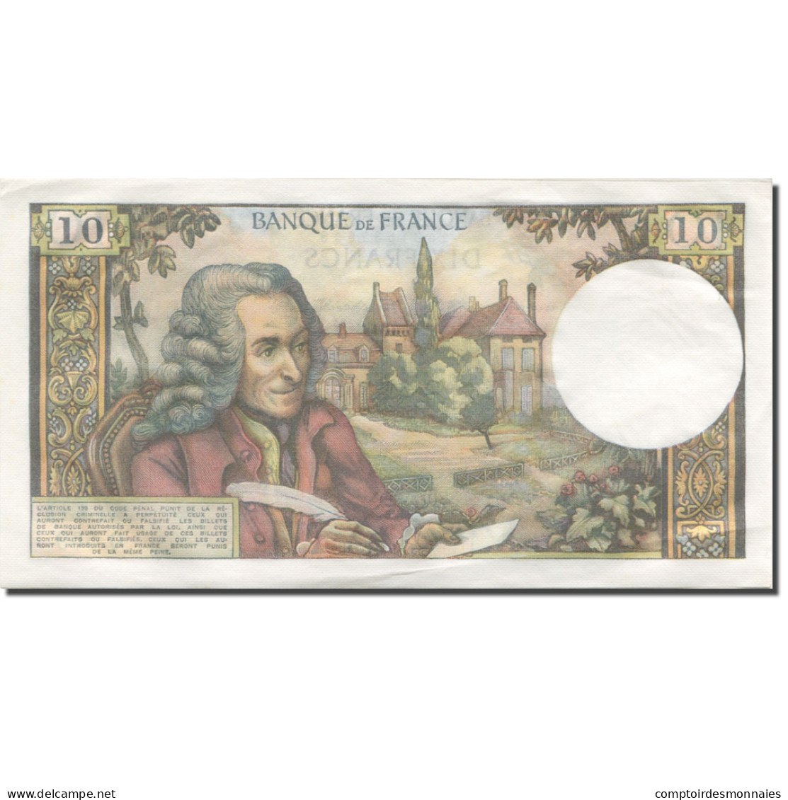 France, 10 Francs, Voltaire, 1963, 1970-03-05, SPL, Fayette:62.43, KM:147c - 10 F 1963-1973 ''Voltaire''