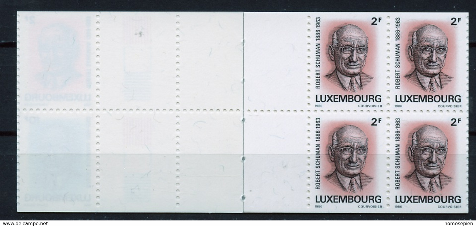 Luxembourg - Luxemburg Carnet 1986 Y&T N°C1106 - Michel N°MH1 *** - Robert Schuman - Carnets