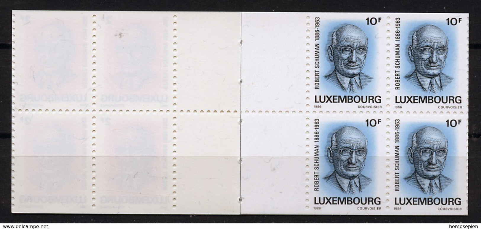 Luxembourg - Luxemburg Carnet 1986 Y&T N°C1106 - Michel N°MH1 *** - Robert Schuman - Cuadernillos