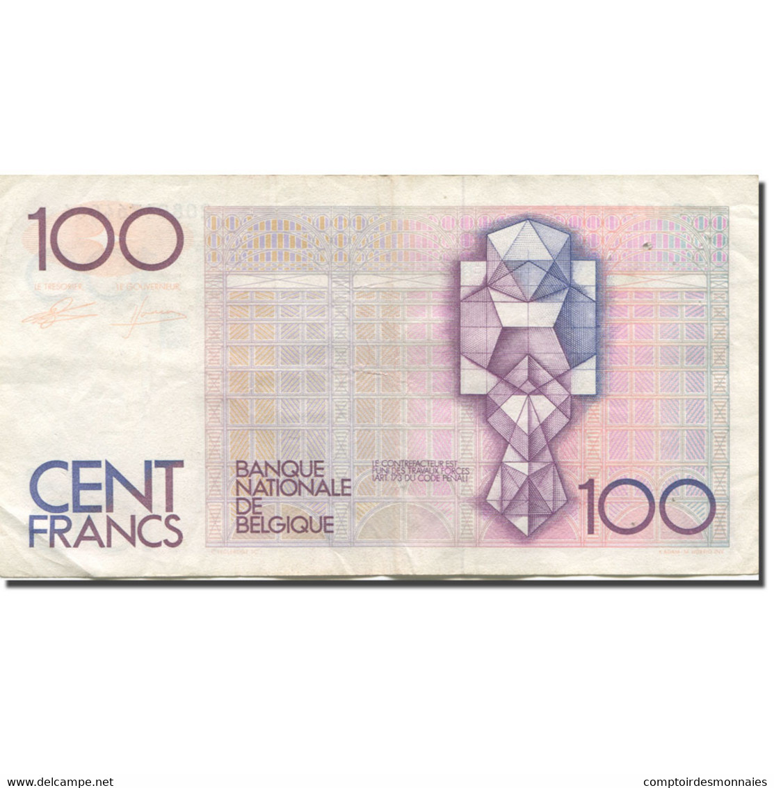 Billet, Belgique, 100 Francs, Undated (1982-94), KM:142a, TTB+ - 100 Francs