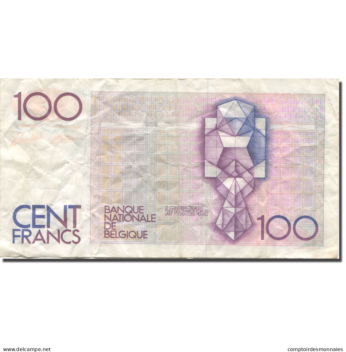 Billet, Belgique, 100 Francs, Undated (1982-94), KM:142a, TB - 100 Francs