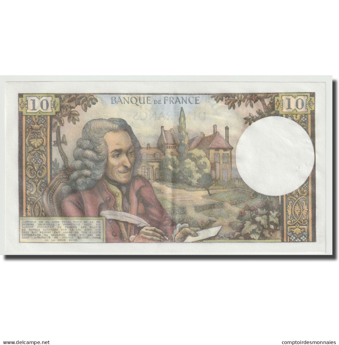 France, 10 Francs, Voltaire, 1973, 1973-04-05, SPL, Fayette:F62.61, KM:147d - 10 F 1963-1973 ''Voltaire''