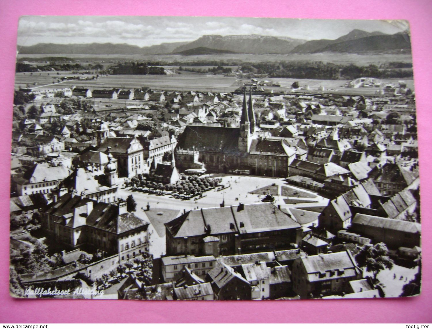 Wallfahrtsort Altötting - Blick Auf Die Stadt Und Kirche - Posted 1967 - Altoetting