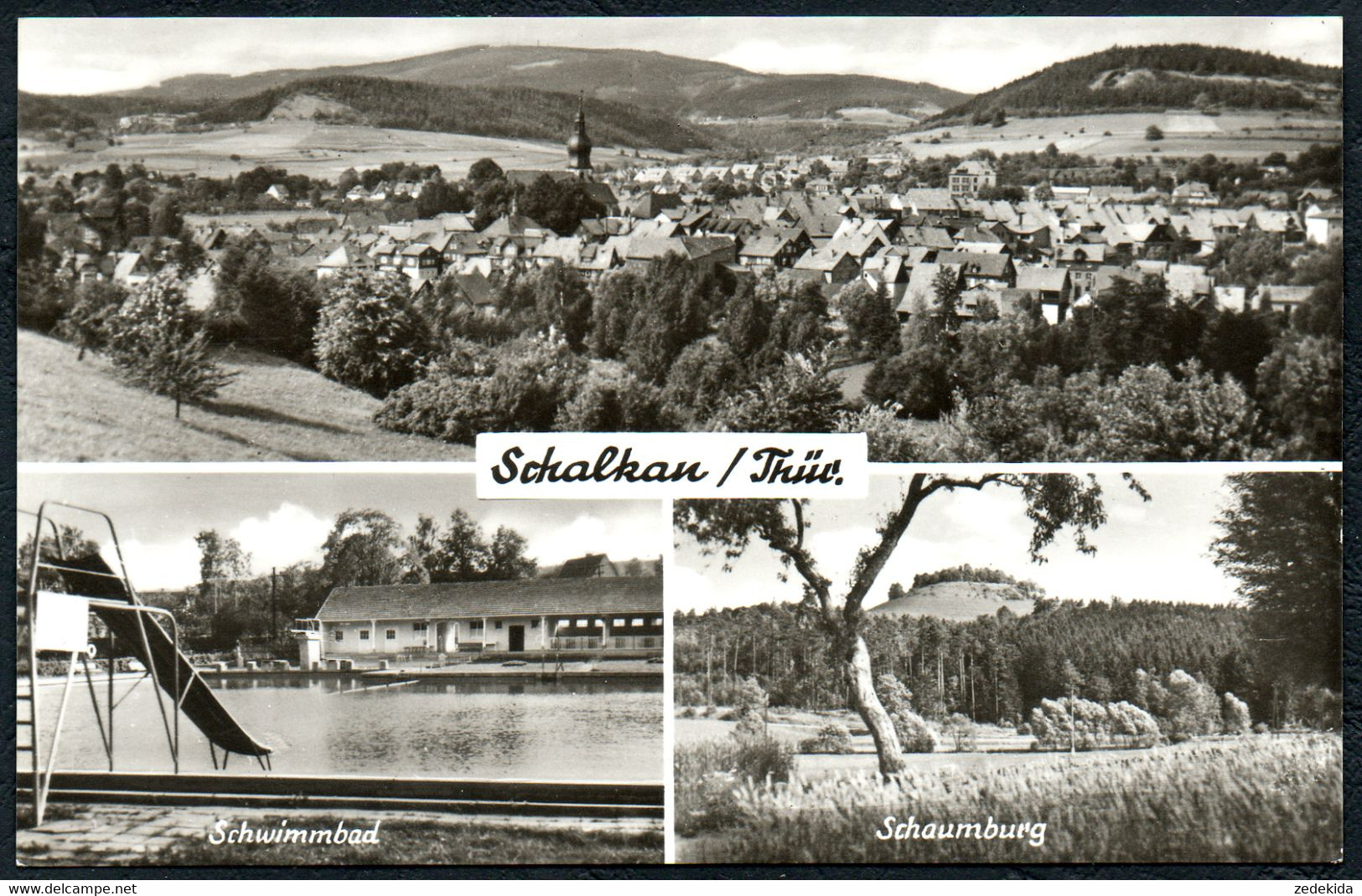 E2950 - TOP Schalkau - Freibad - Straub & Fischer - Sonneberg
