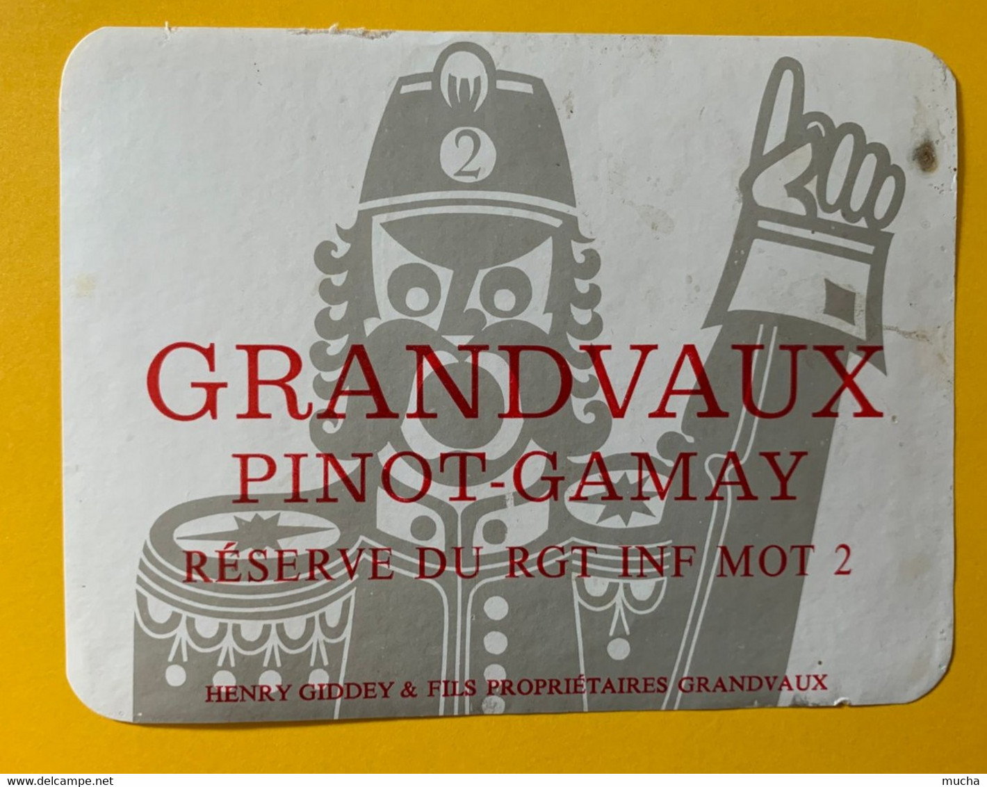 16633 - Suisse Grandvaux Pinot-Gamay Réserve Du Rgt Inf Mot 2 - Militaria